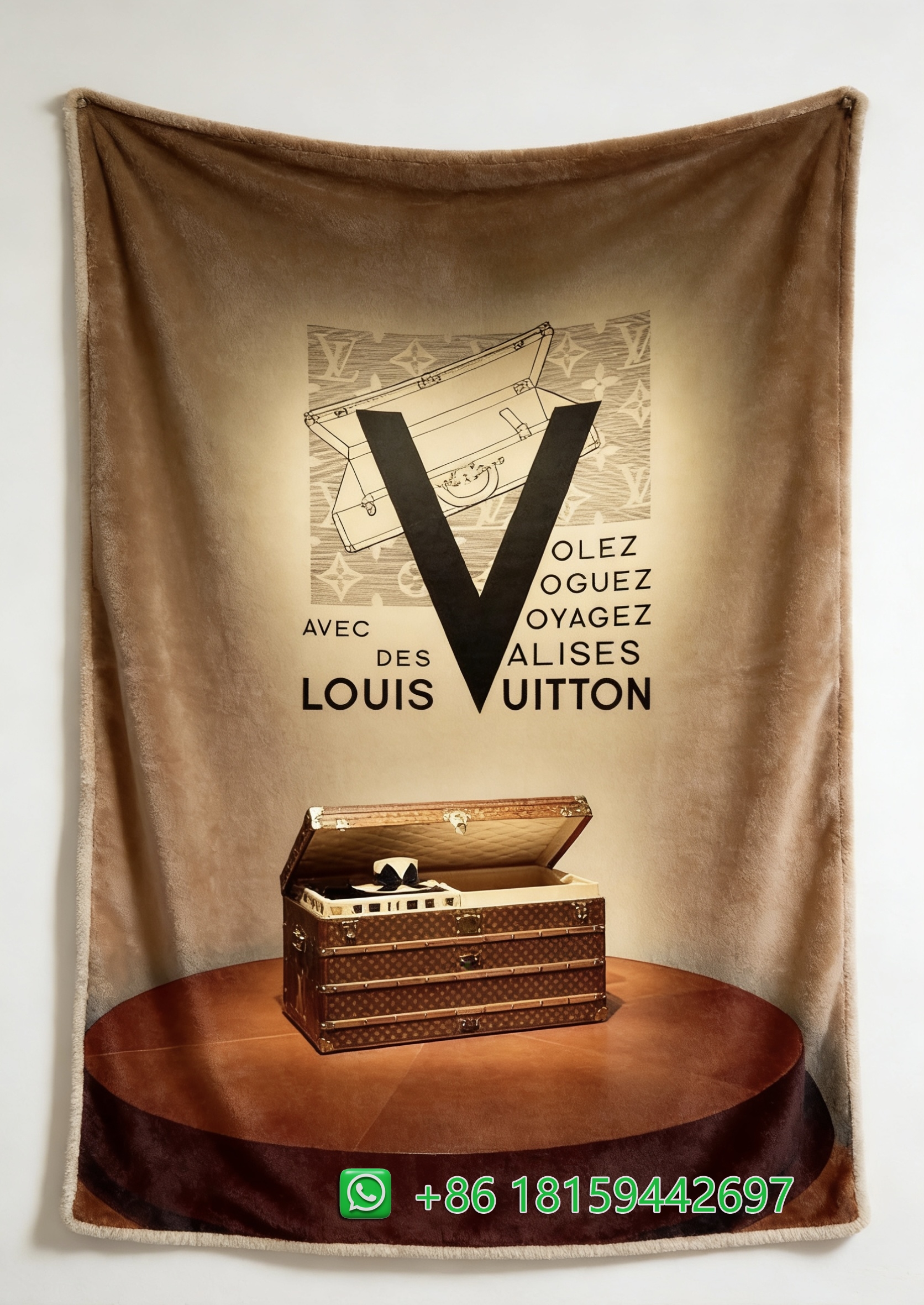 Louis Vuitton Throw Blankets